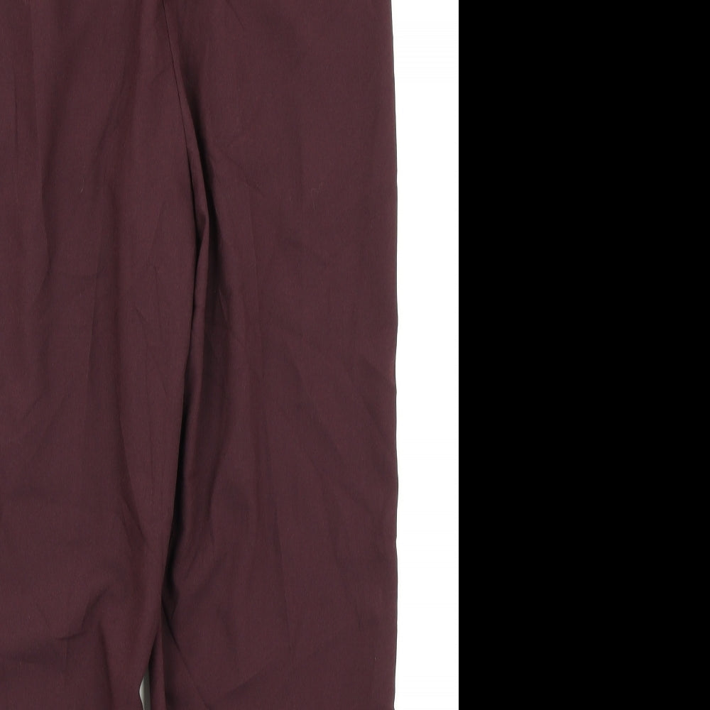 New Look Womens Purple   Dress Pants Trousers Size 8 L26 in