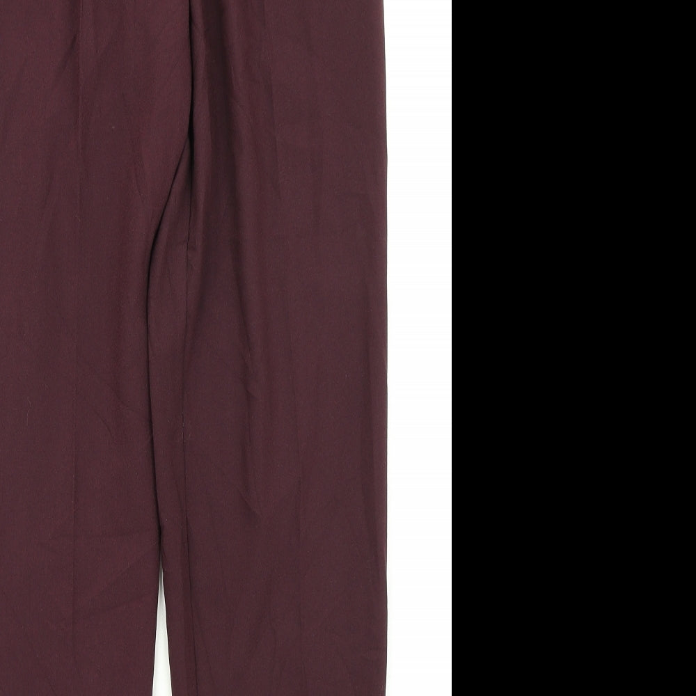 New Look Womens Purple   Dress Pants Trousers Size 8 L26 in