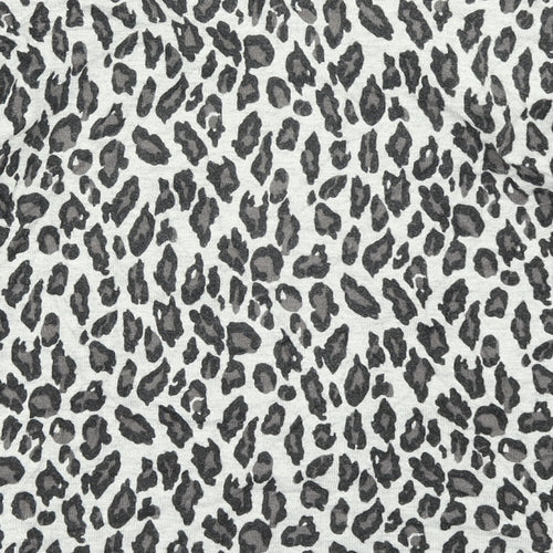Alex & Co Womens Grey Animal Print Knit Pullover Jumper Size 12