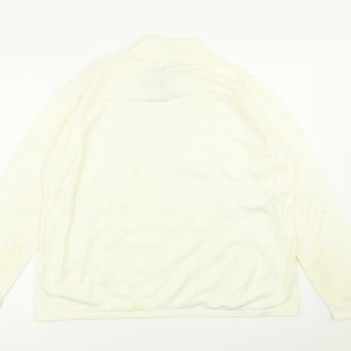 BM Womens Ivory  Knit Pullover Jumper Size L