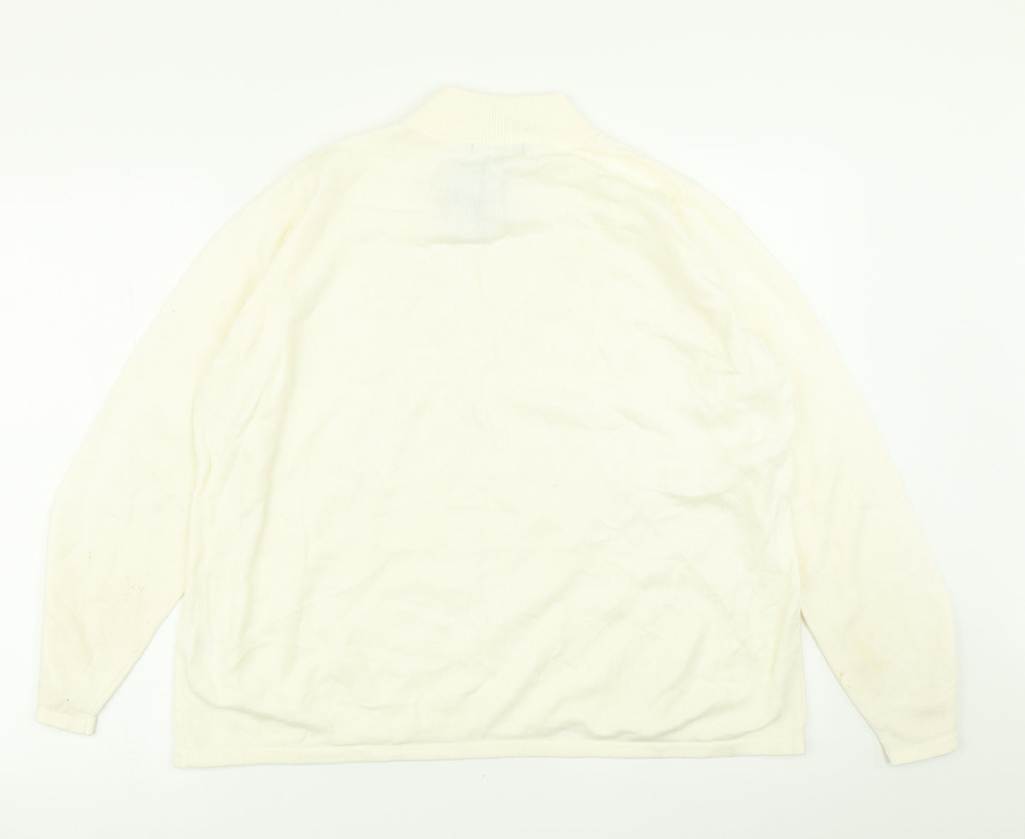 BM Womens Ivory  Knit Pullover Jumper Size L