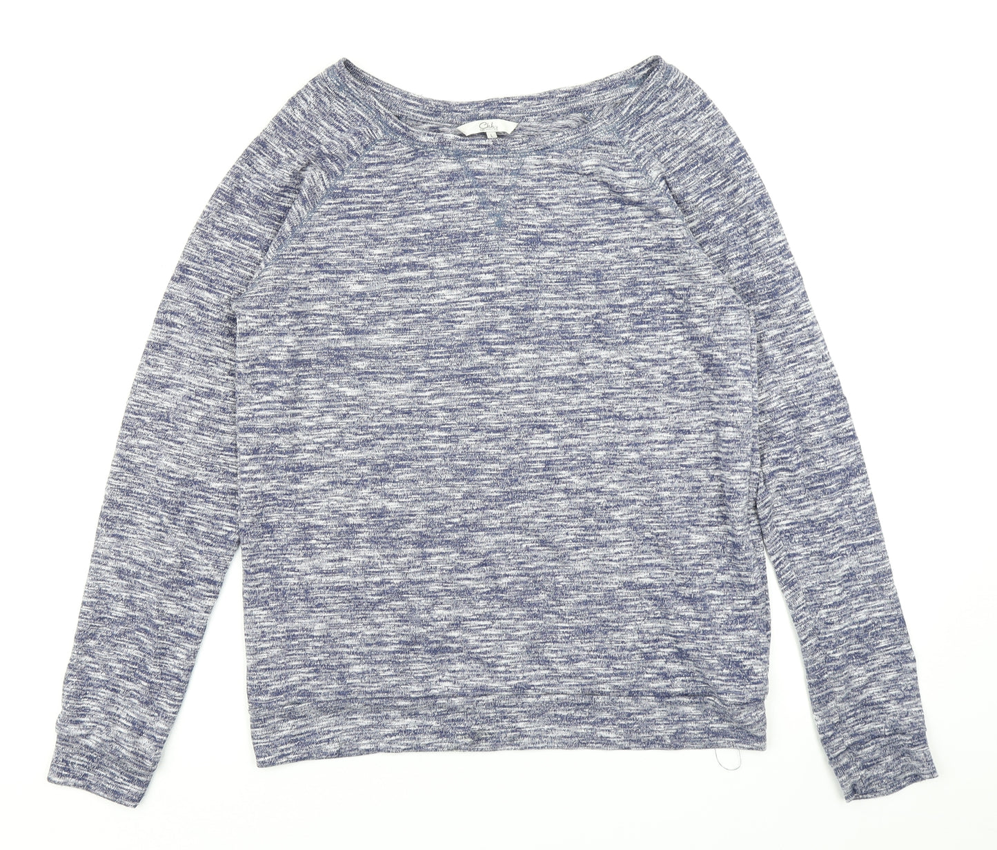 CKH Womens Blue Striped  Basic T-Shirt Size L