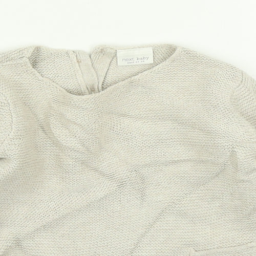 NEXT Girls Beige   Basic T-Shirt Size 6-9 Months