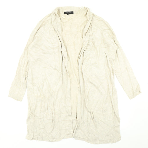 Atmosphere Womens Beige  Knit Cardigan Jumper Size 8