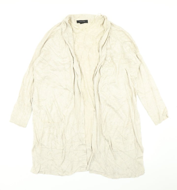 Atmosphere Womens Beige Knit Cardigan Jumper Size 8