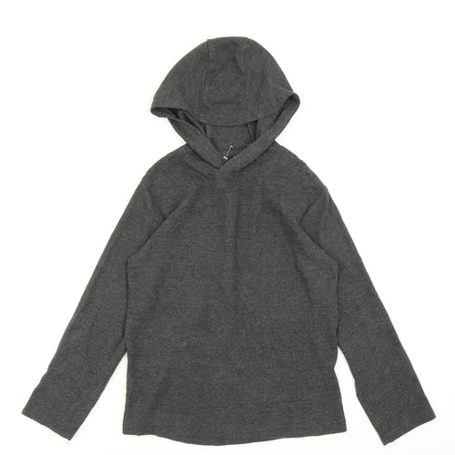 Primark Boys Grey  Knit Pullover Hoodie Size 8-9 Years