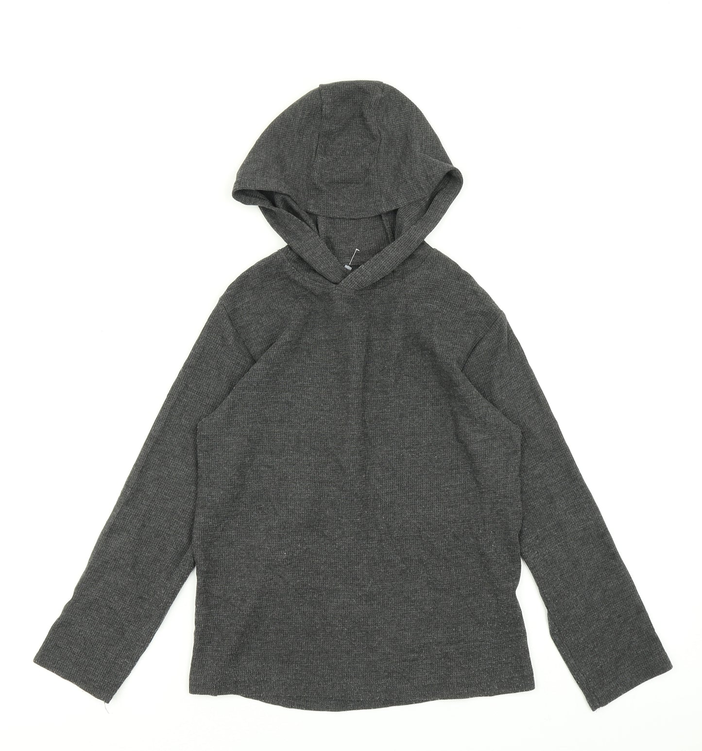 Primark Boys Grey  Knit Pullover Hoodie Size 8-9 Years