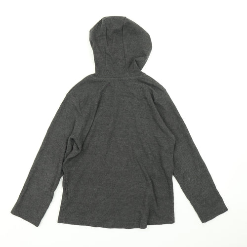 Primark Boys Grey  Knit Pullover Hoodie Size 8-9 Years