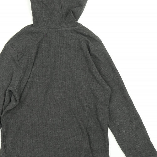Primark Boys Grey  Knit Pullover Hoodie Size 8-9 Years