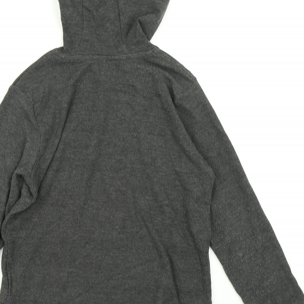 Primark Boys Grey  Knit Pullover Hoodie Size 8-9 Years