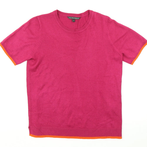 Bonmarché Womens Pink  Knit Basic T-Shirt Size 12