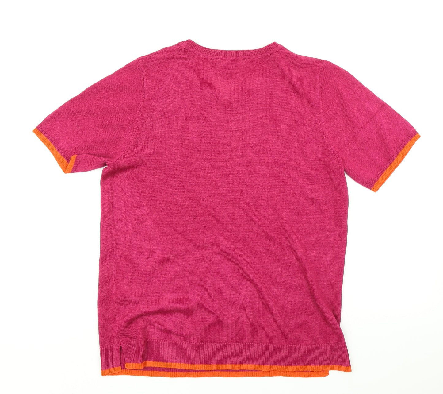 Bonmarché Womens Pink  Knit Basic T-Shirt Size 12