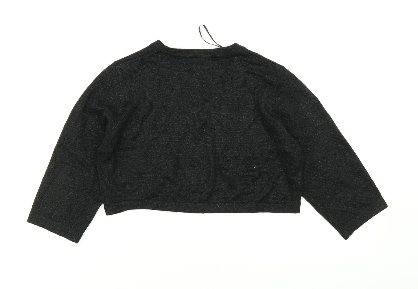 TU Womens Black  Knit Cardigan Jumper Size 12