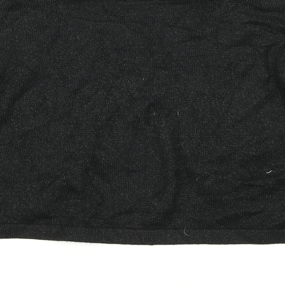 TU Womens Black  Knit Cardigan Jumper Size 12