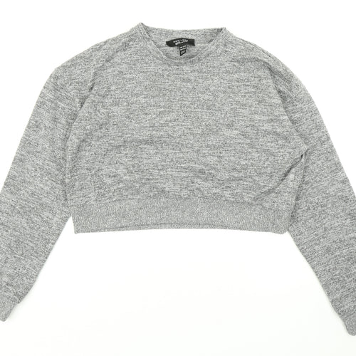 915 Generation Girls Grey   Pullover Sweatshirt Size 14-15 Years  - Copped