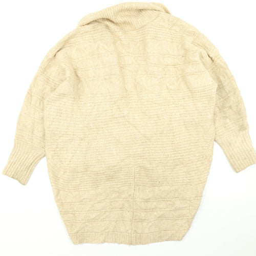 George Womens Brown  Knit Cardigan Jumper Size L