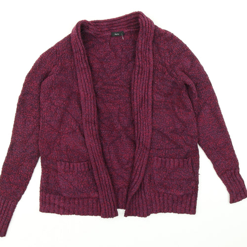 M&Co Womens Purple  Knit Cardigan Jumper Size 10