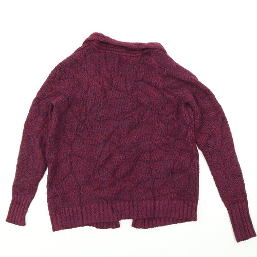 M&Co Womens Purple  Knit Cardigan Jumper Size 10