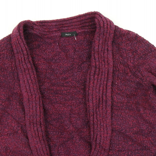 M&Co Womens Purple  Knit Cardigan Jumper Size 10