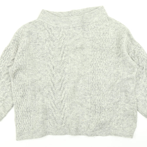 NEXT Womens Grey  Knit Pullover Jumper Size 14