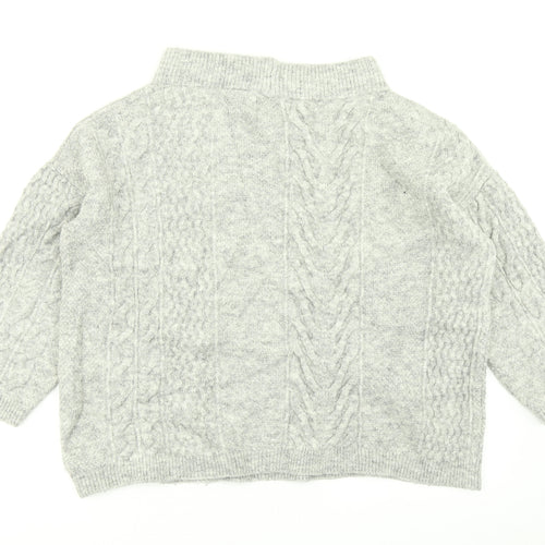 NEXT Womens Grey  Knit Pullover Jumper Size 14