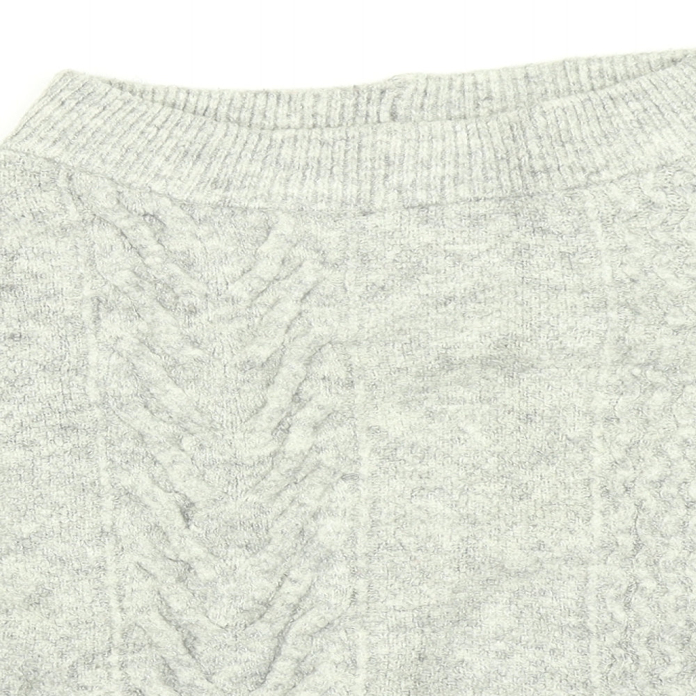 NEXT Womens Grey  Knit Pullover Jumper Size 14