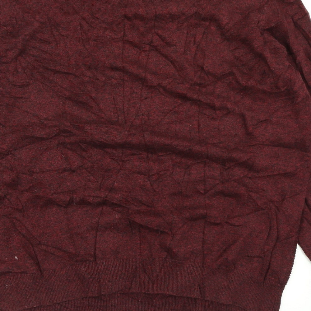 George Mens Purple  Knit Pullover Jumper Size L