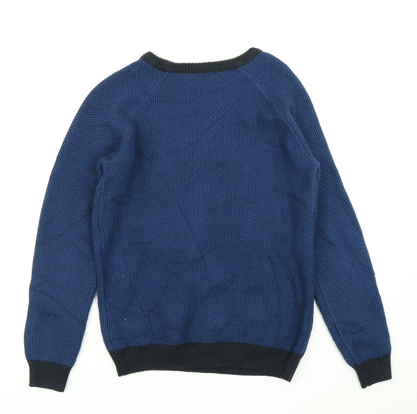 George Boys Blue  Knit Pullover Jumper Size 12-13 Years