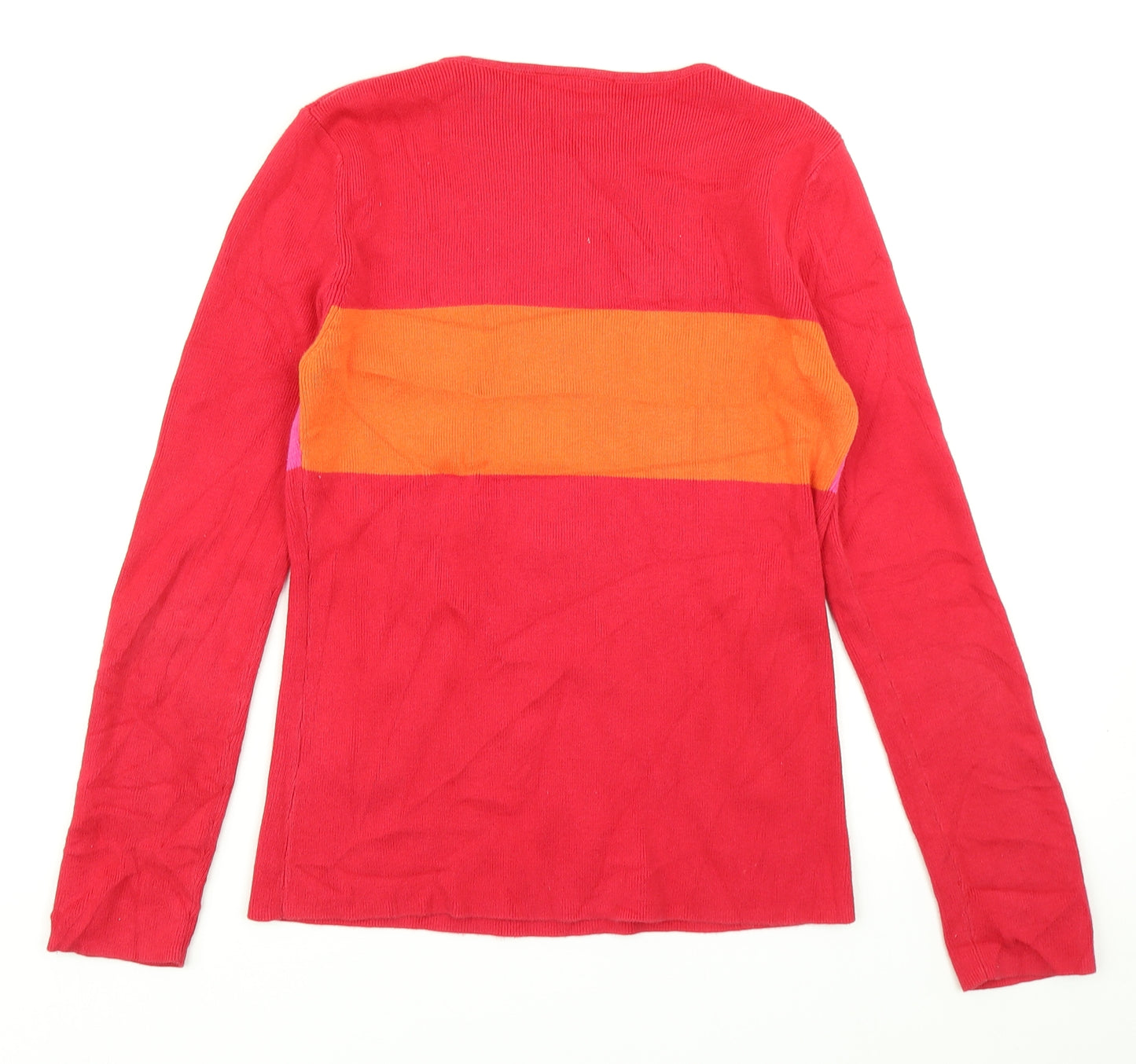 Principles Womens Red  Knit Pullover Jumper Size 10