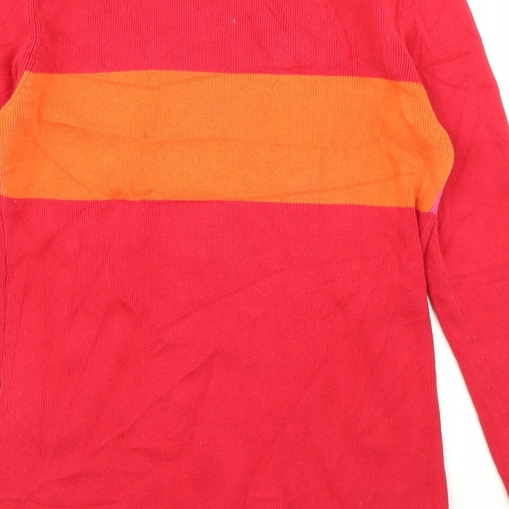 Principles Womens Red  Knit Pullover Jumper Size 10