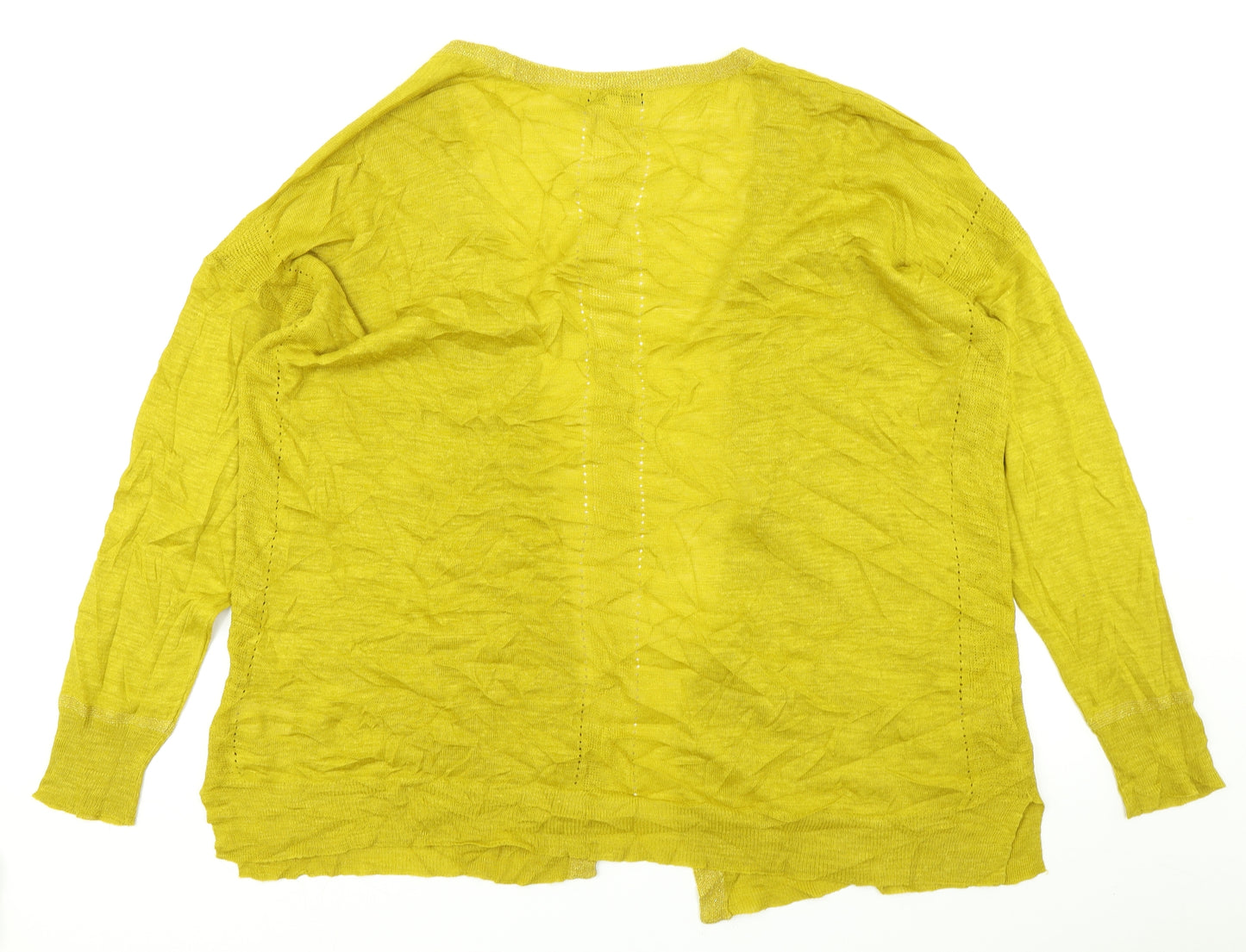 NEXT Womens Yellow  Knit Cardigan Jumper Size 16