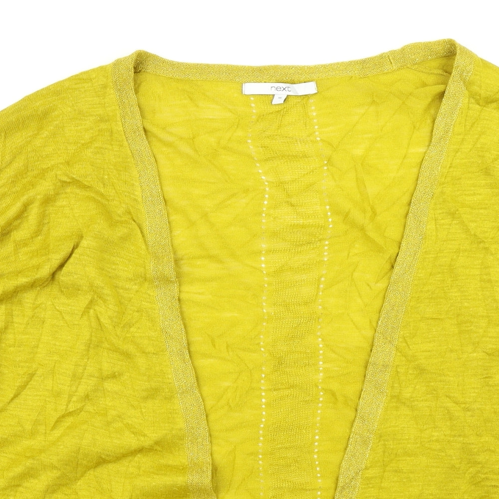 NEXT Womens Yellow  Knit Cardigan Jumper Size 16