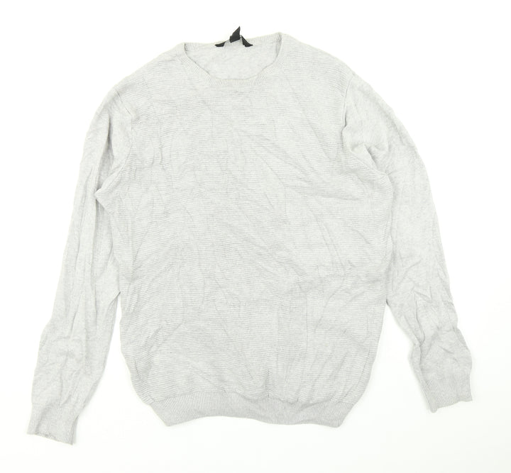 Cedar Wood State Mens Grey  Knit Pullover Jumper Size M