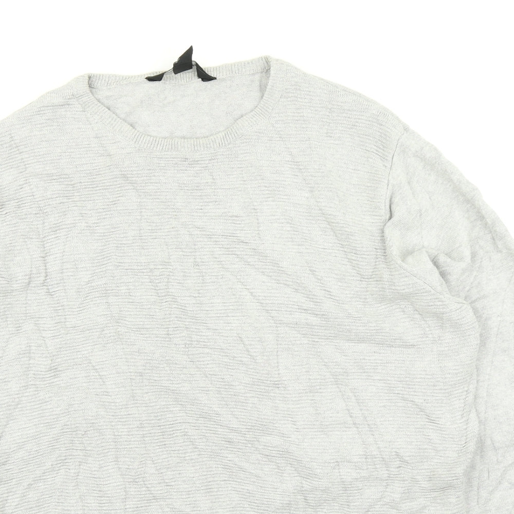 Cedar Wood State Mens Grey  Knit Pullover Jumper Size M