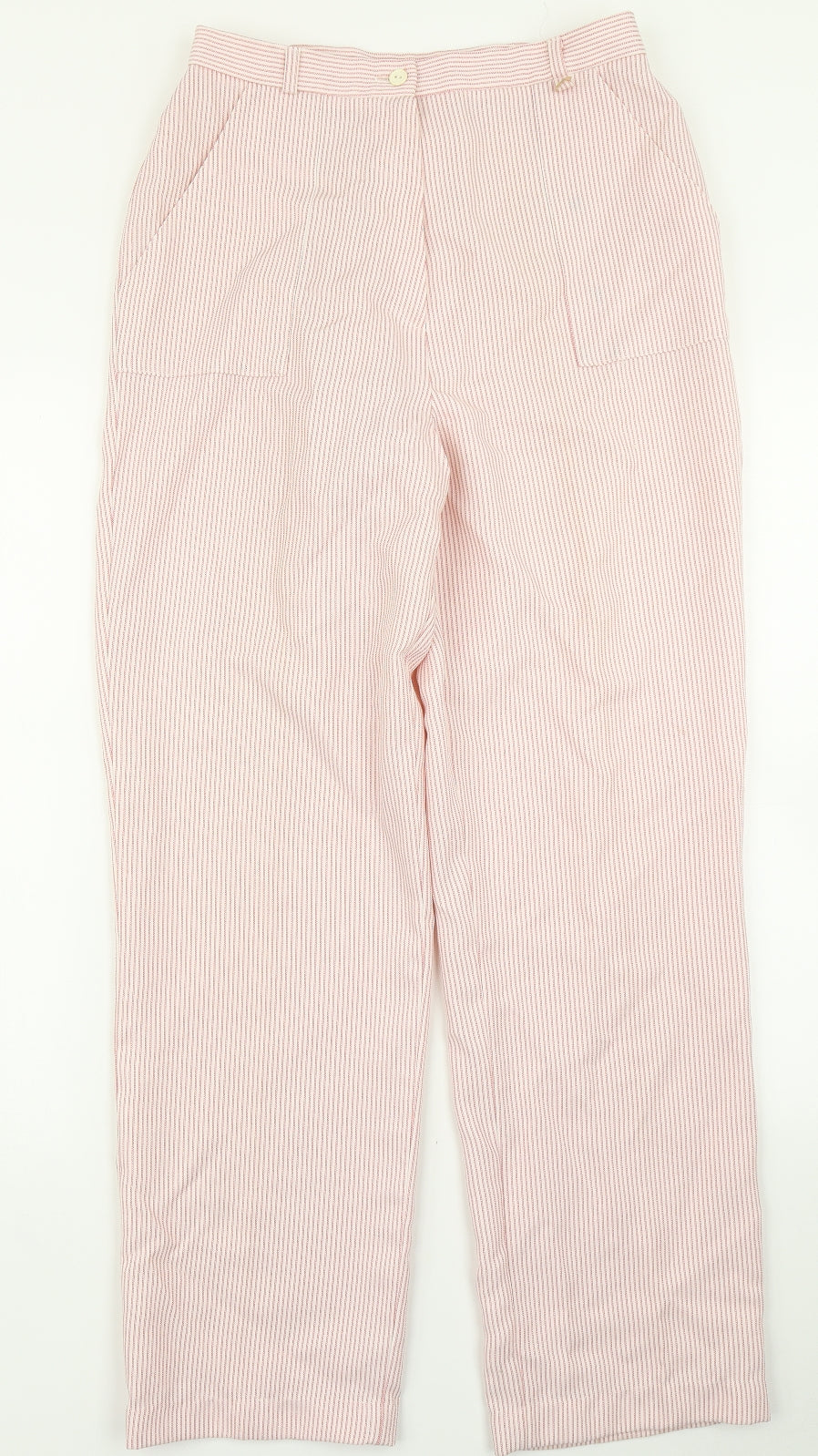 BHS Womens Red Striped  Trousers  Size 14 L29 in