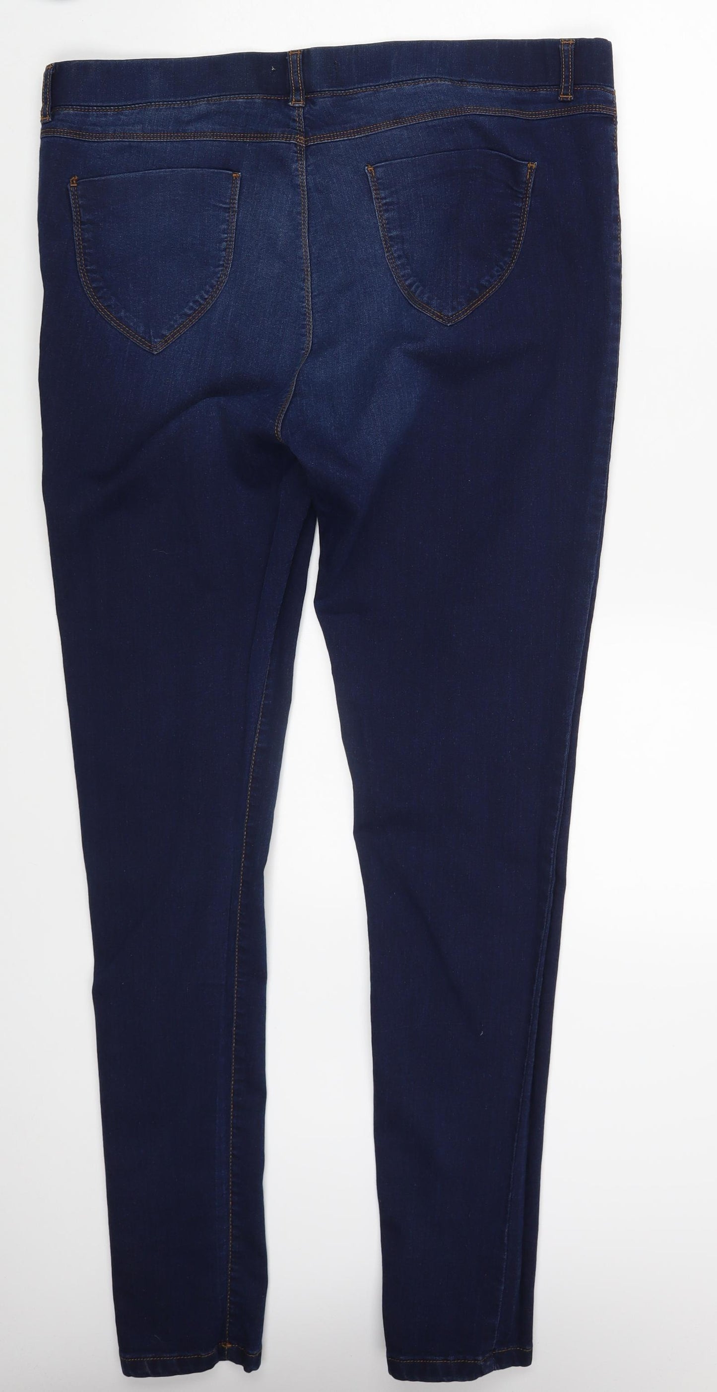 Dorothy Perkins Womens Blue  Denim Jegging Leggings Size 18 L32 in
