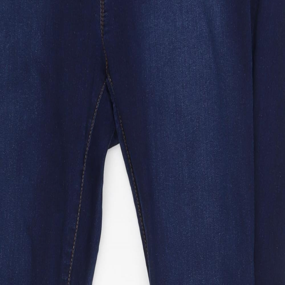 Dorothy Perkins Womens Blue  Denim Jegging Leggings Size 18 L32 in