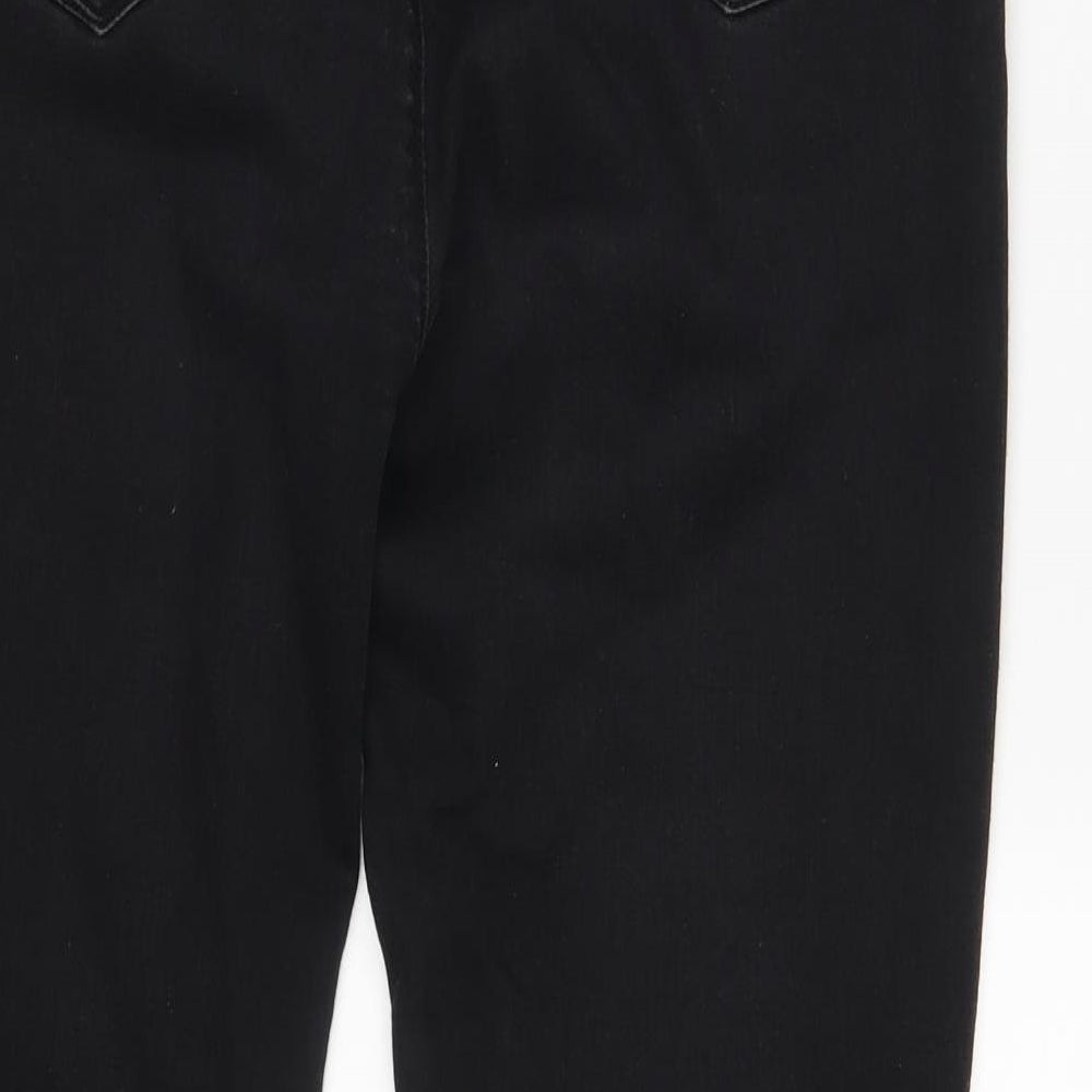 Dorothy Perkins Womens Black  Denim Skinny Jeans Size 16 L27 in