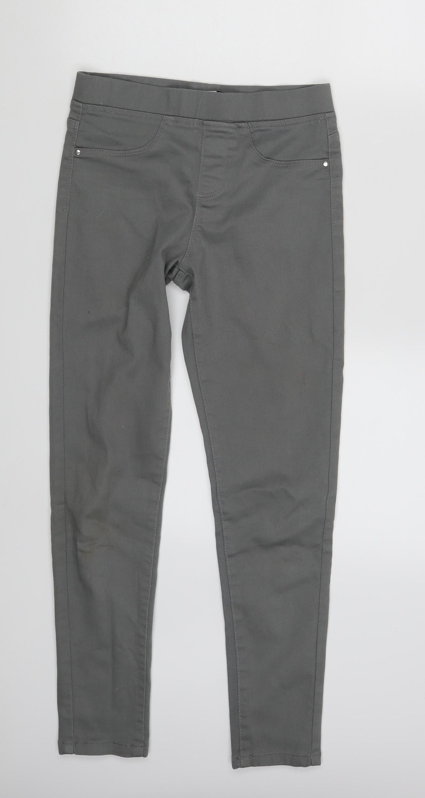 Pep & Co Girls Grey  Denim Jegging Trousers Size 10-11 Years