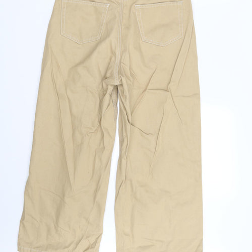 Denim & Co  Womens Beige  Denim Trousers  Size 10 L24 in