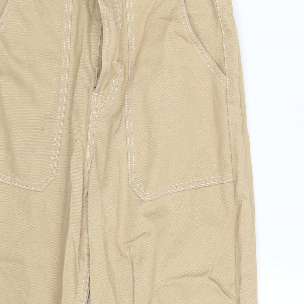 Denim & Co  Womens Beige  Denim Trousers  Size 10 L24 in