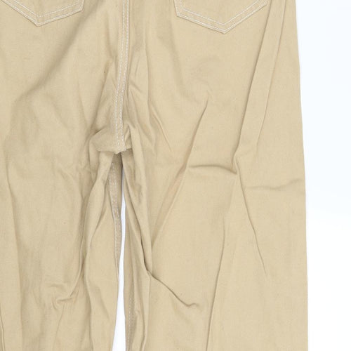 Denim & Co  Womens Beige  Denim Trousers  Size 10 L24 in