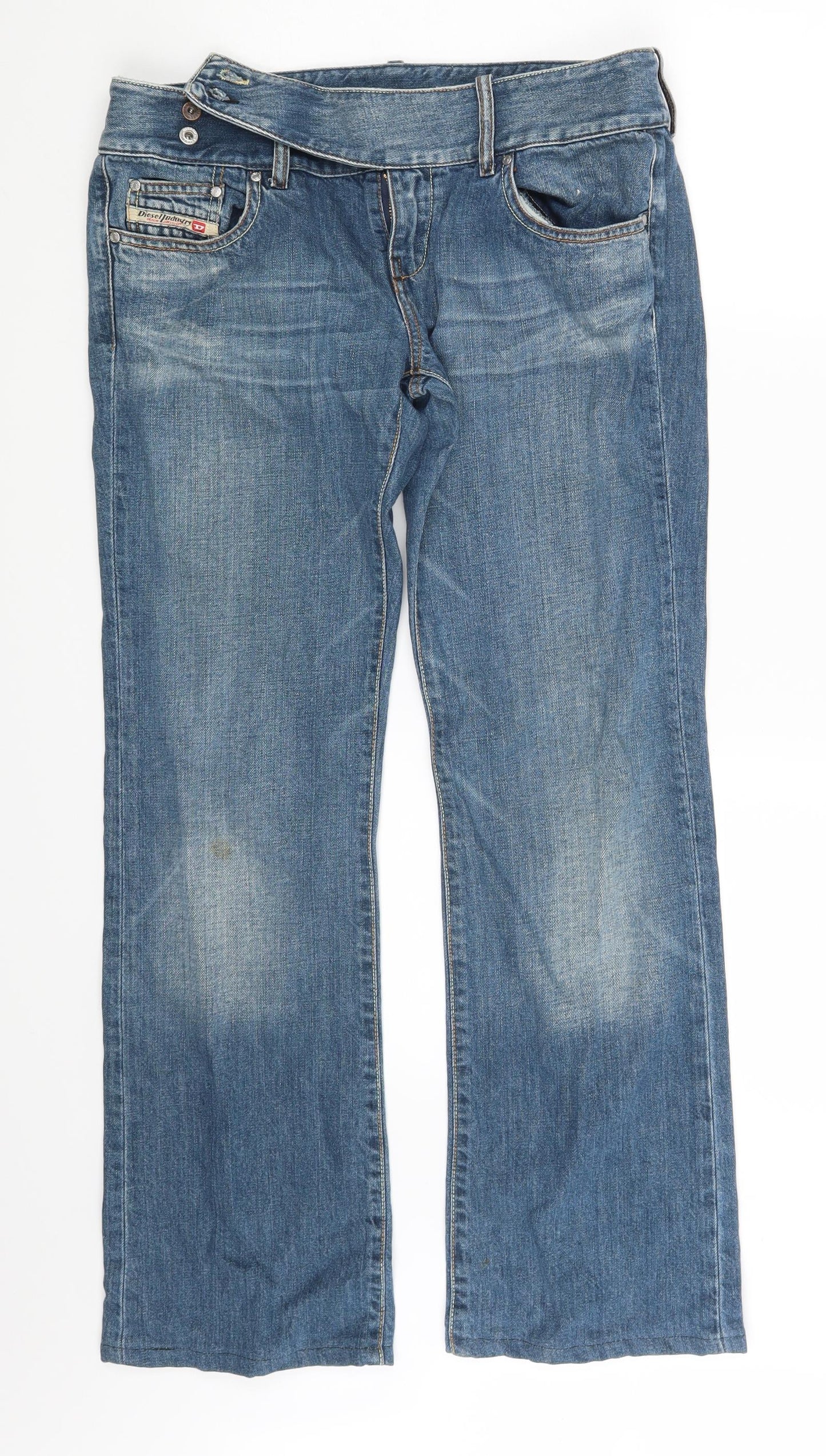 Diesel Womens Blue  Denim Straight Jeans Size 31 in L30 in
