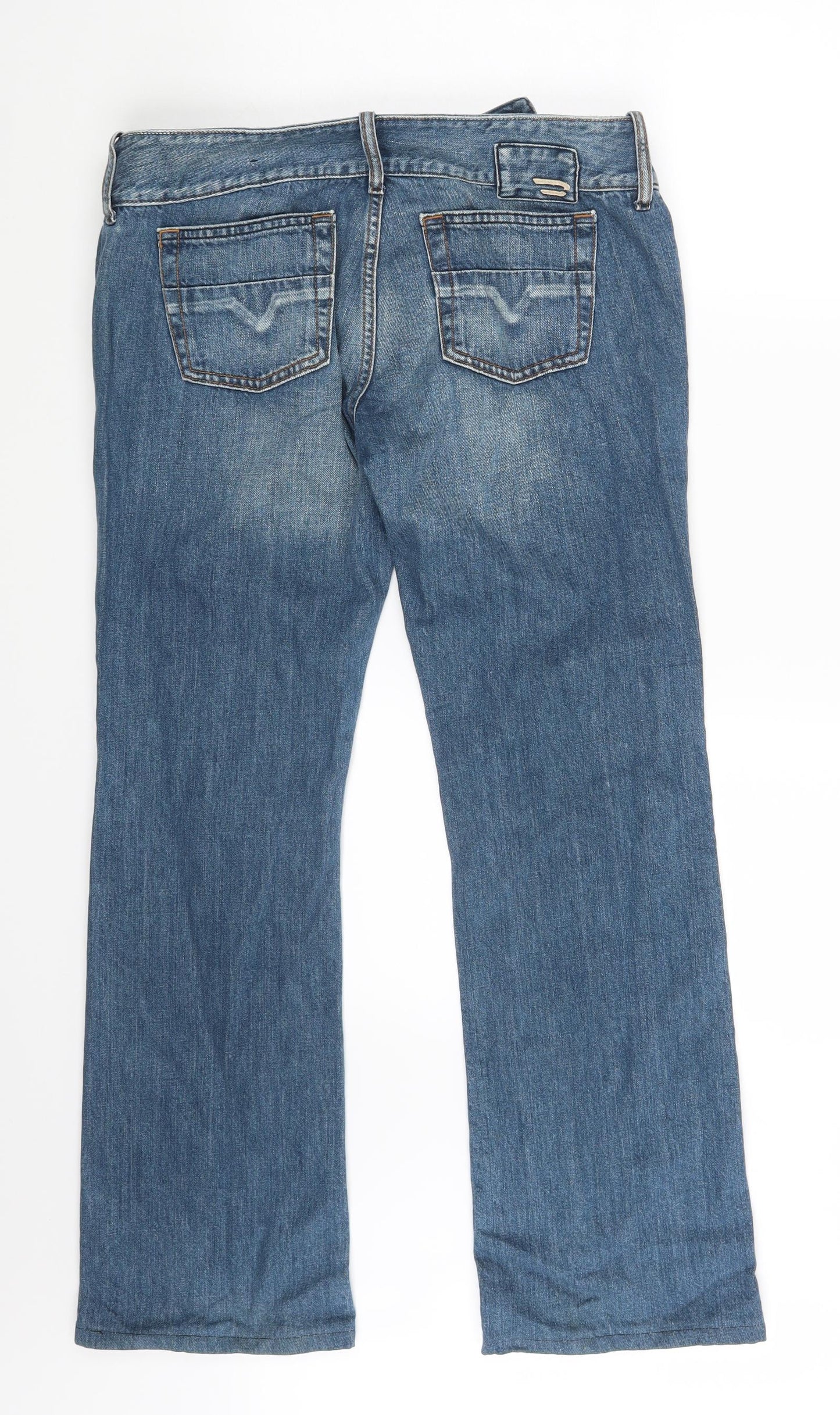 Diesel Womens Blue  Denim Straight Jeans Size 31 in L30 in