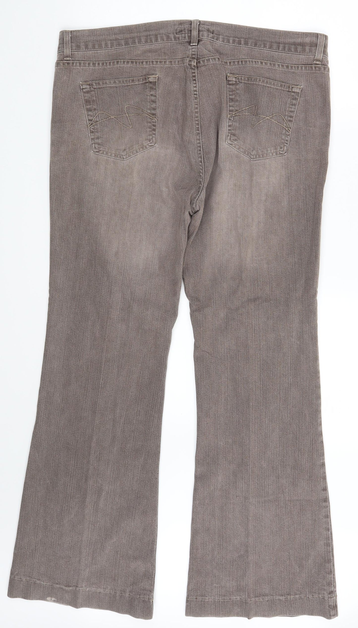 Priniciples Womens Purple  Denim Bootcut Jeans Size 18 L31 in