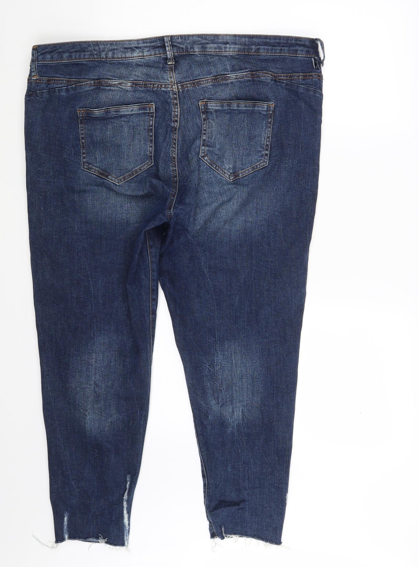 Denim & Co. Womens Blue  Denim Skinny Jeans Size 18 L26 in