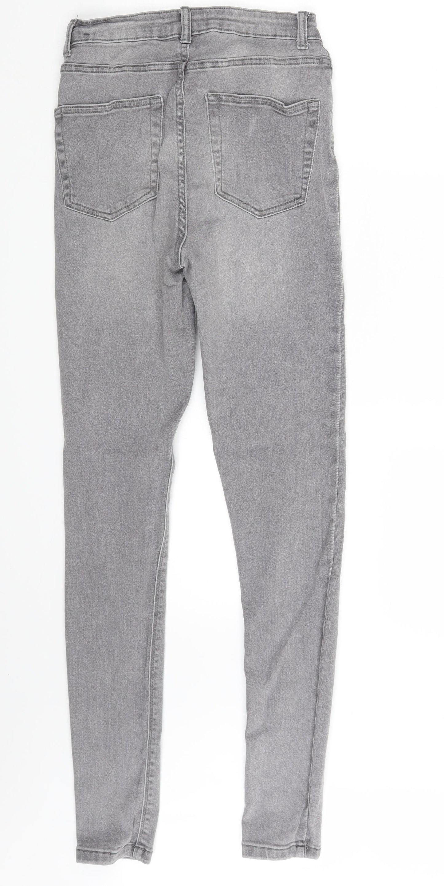 Denim & Co  Womens Grey  Denim Skinny Jeans Size 10 L30 in