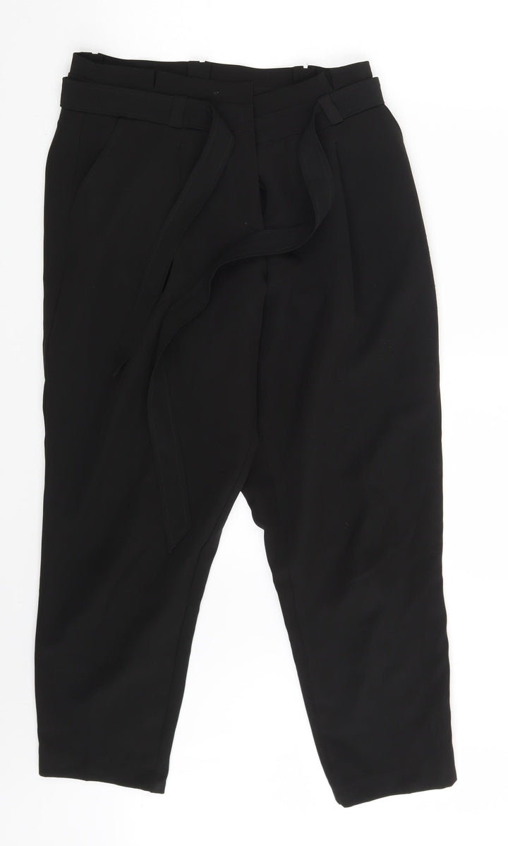 New Look Womens Black Chino Trousers Size 10 L25 in