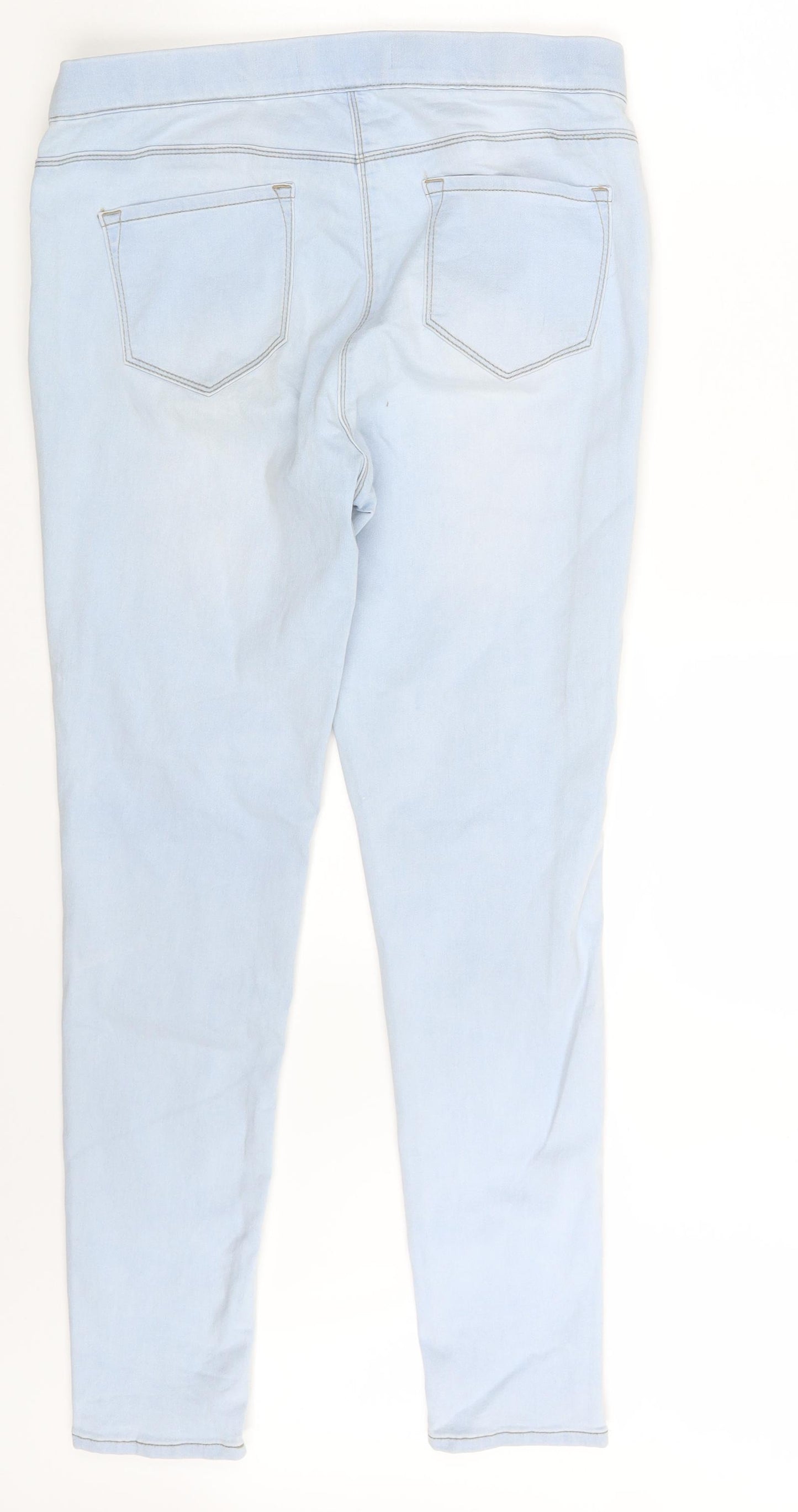 George Womens Blue  Denim Jegging Leggings Size 14 L28 in