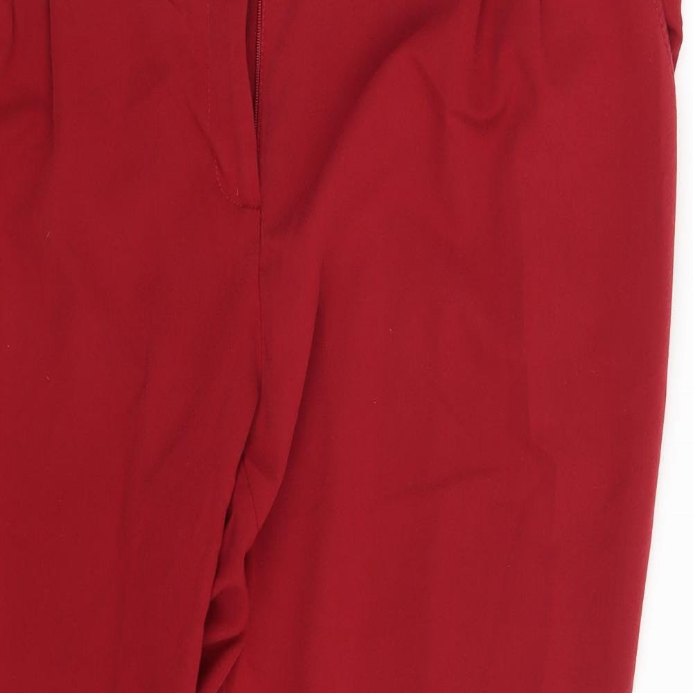 NEXT Womens Red   Chino Trousers Size 18 L28 in